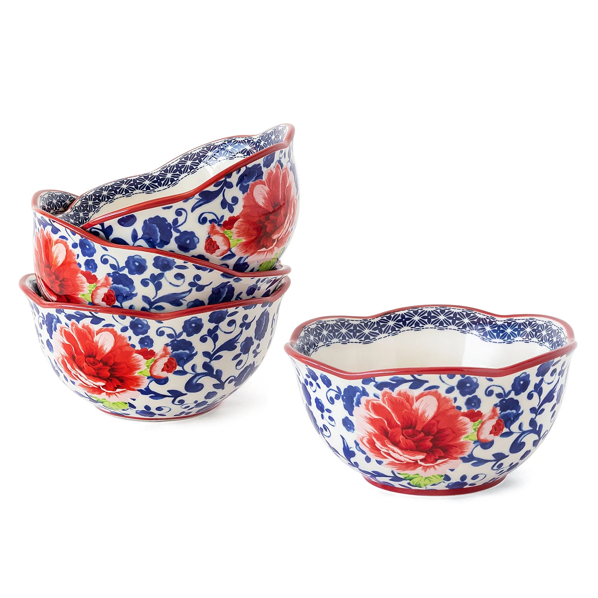 The Pioneer Woman Heritage Floral 12-Piece Stoneware Dinnerware Set G133