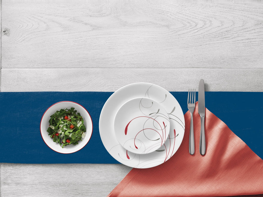 Corelle Splendor White and Red 12-Piece Dinnerware Set N484771