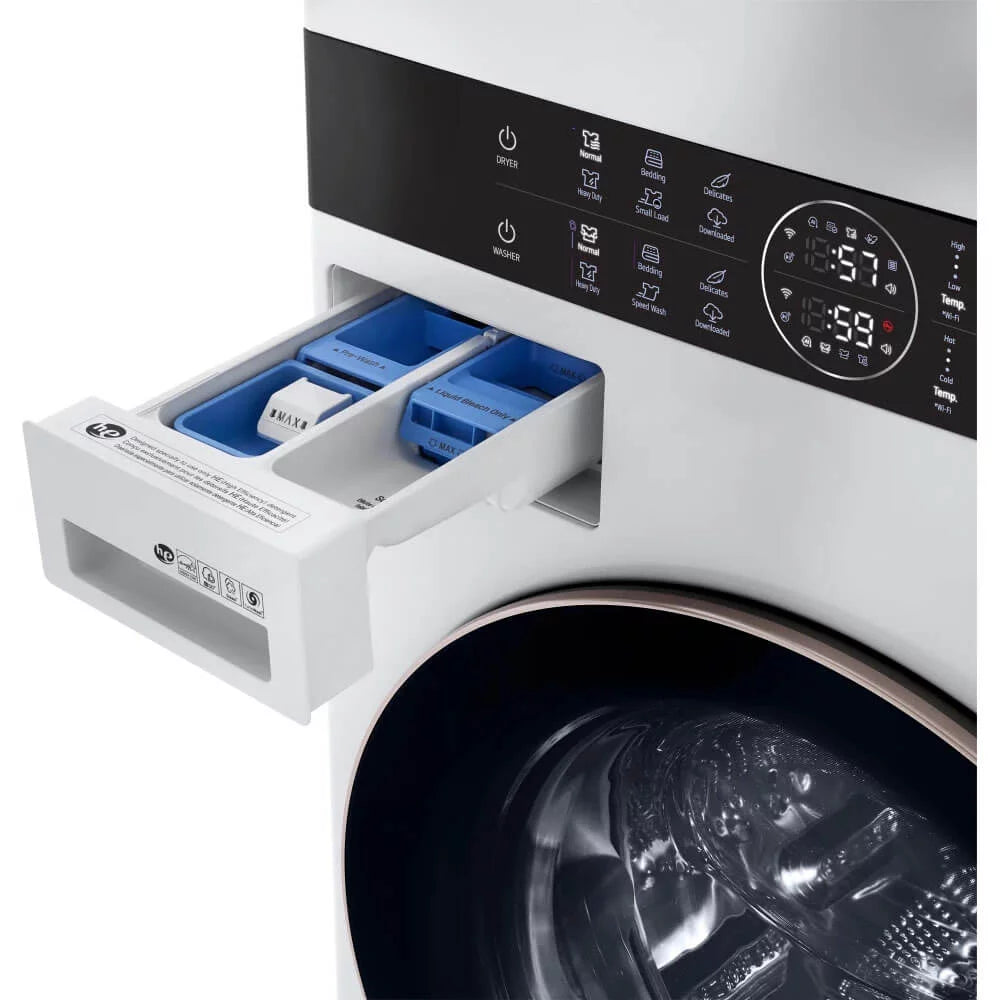 LG WKE100HWA Combination Washer Electric Dryer Gray D14492
