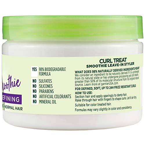Garnier Fructis Style Curl Treat Defining Smoothie for Curly Hair, 10.5 oz B65117