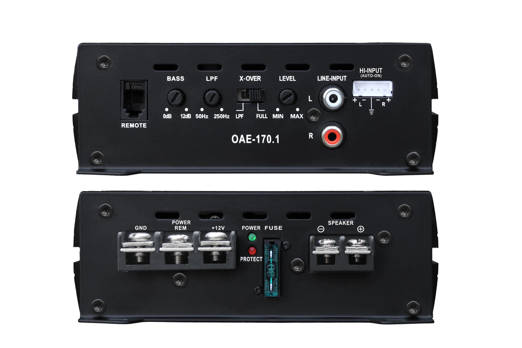 OceanAudio OAE-170.1 Car Subwoofer Amplifier Monoblock Class A/B 340W O7501