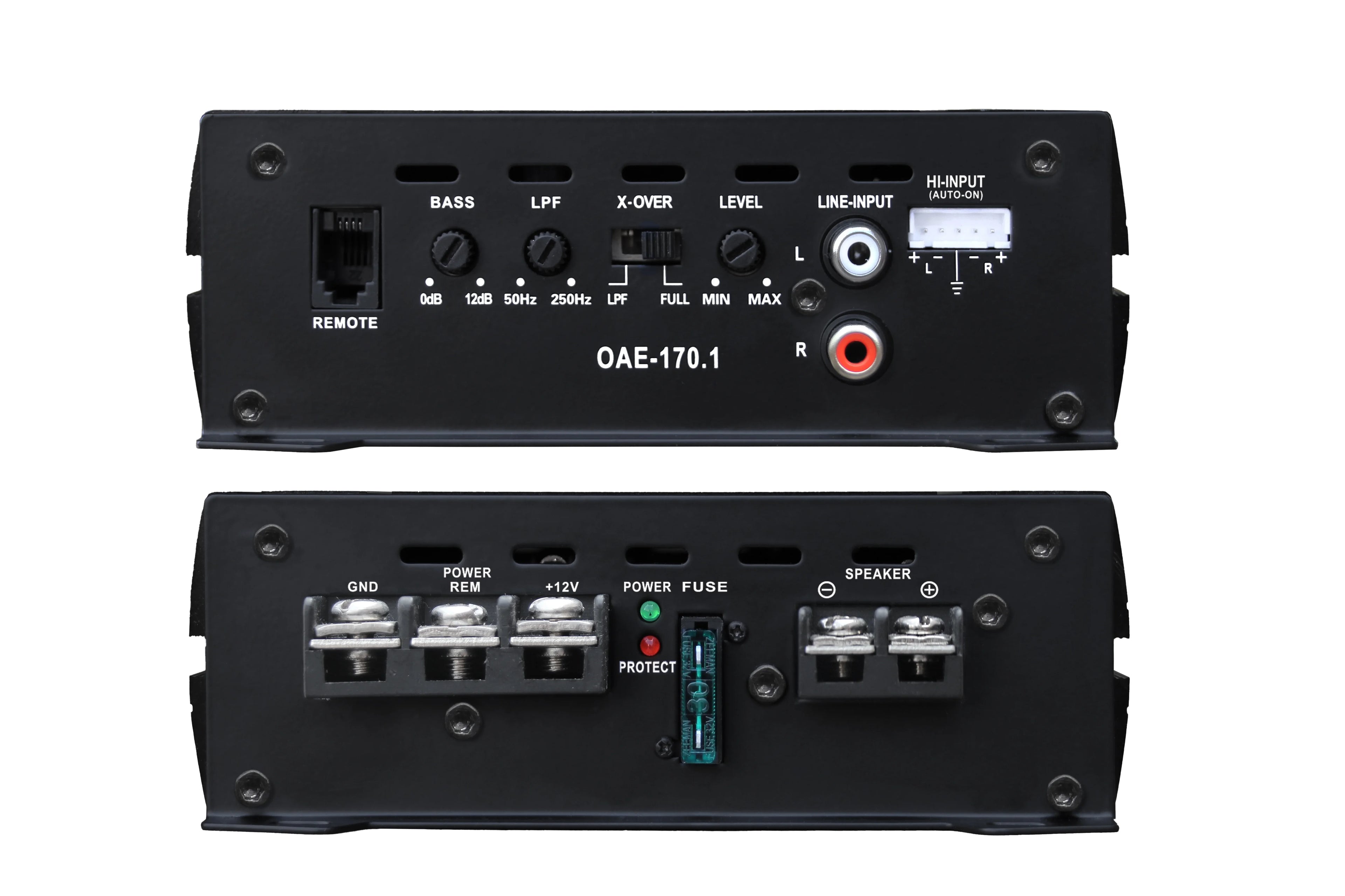 OceanAudio OAE-170.1 Car Subwoofer Amplifier Monoblock Class A/B 340W O7501