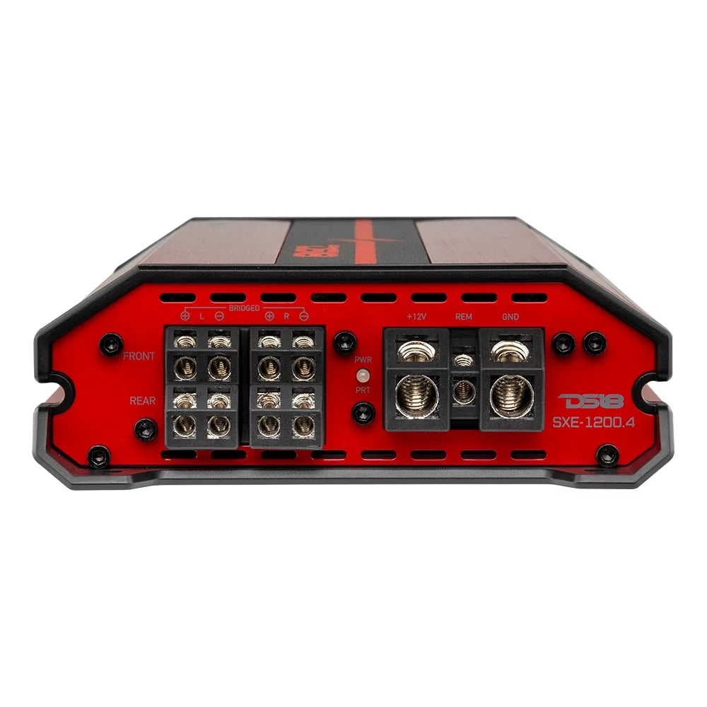 DS18 SXE-1200.4/RD 4-Channel Car Audio Amplifier W6906
