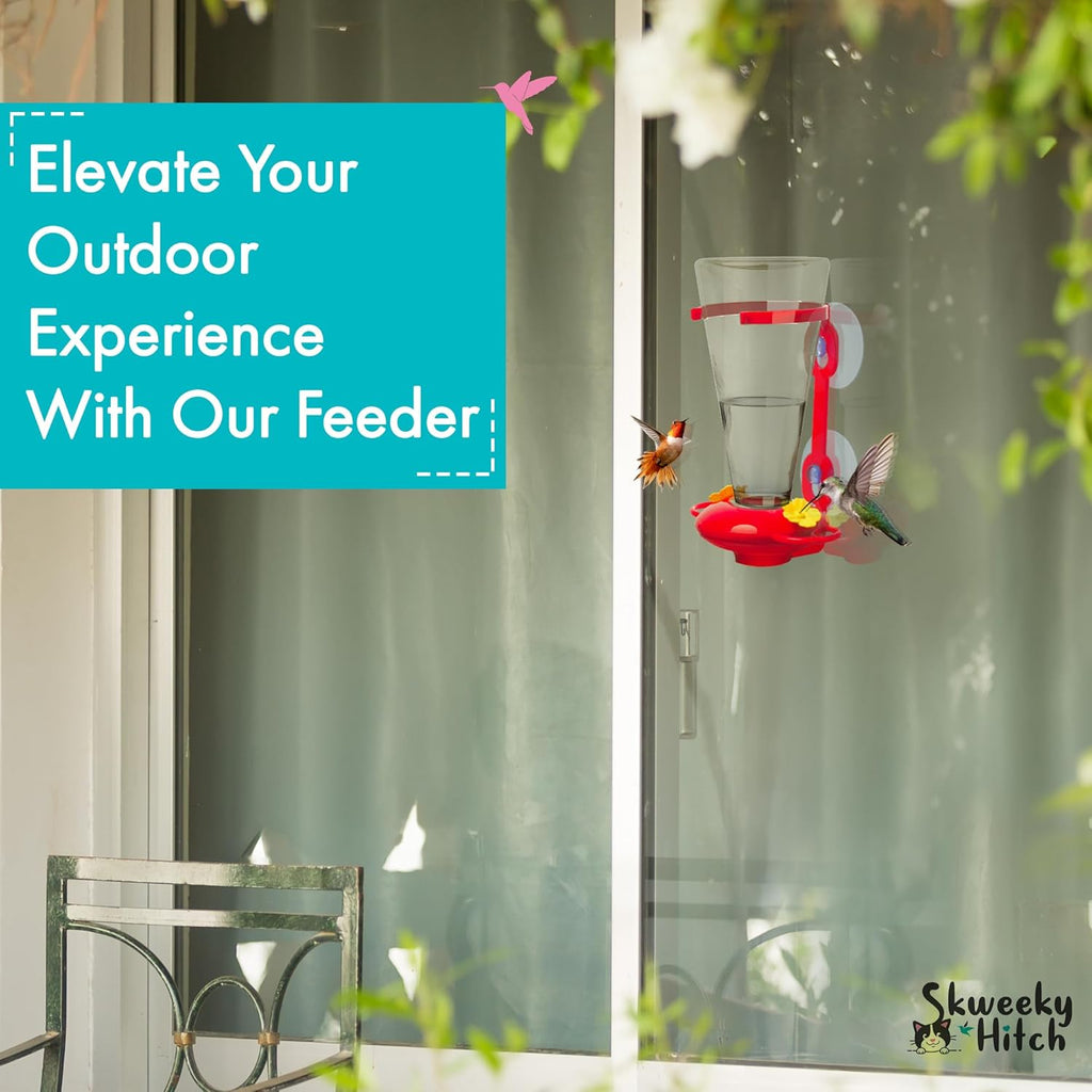 Window Hummingbird Feeders for Outdoors with Strong Suction Cups V53843
