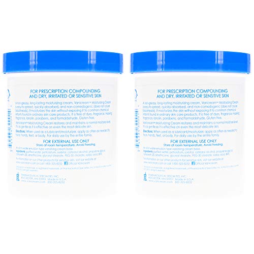 Vanicream Moisturizing Skin Cream for Sensitive Skin, 4 oz (Pack of 2) F220550