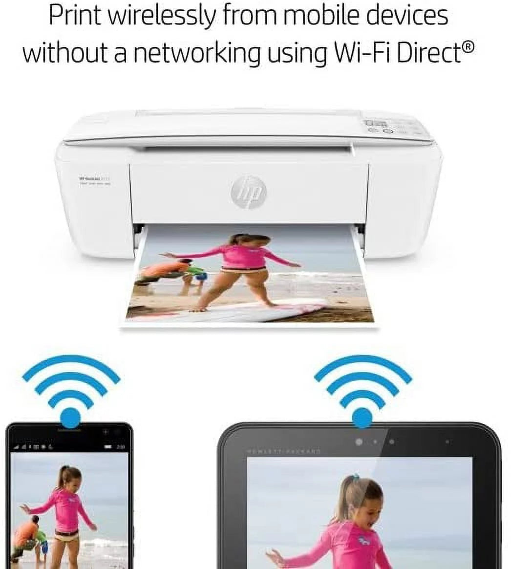 HP DeskJet Wireless Color Inkjet Printer with LCD, Print Scan Copy P527