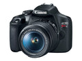 Canon EOS Rebel T7 - Digital camera - SLR - 24.1 MP - APS-C - 1080p / 30 fps - 3x optical zoom EF-S 18-55mm IS II lens - Wi-Fi, NFC - black