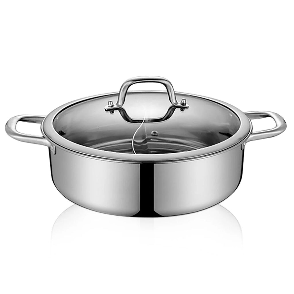 Stainless Steel Shabu Hot Pot for Induction & Gas Stove B9008