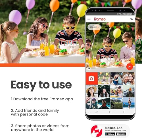 Frameo 10.1 Inch WiFi Digital Picture Frame with 32GB Memory R948