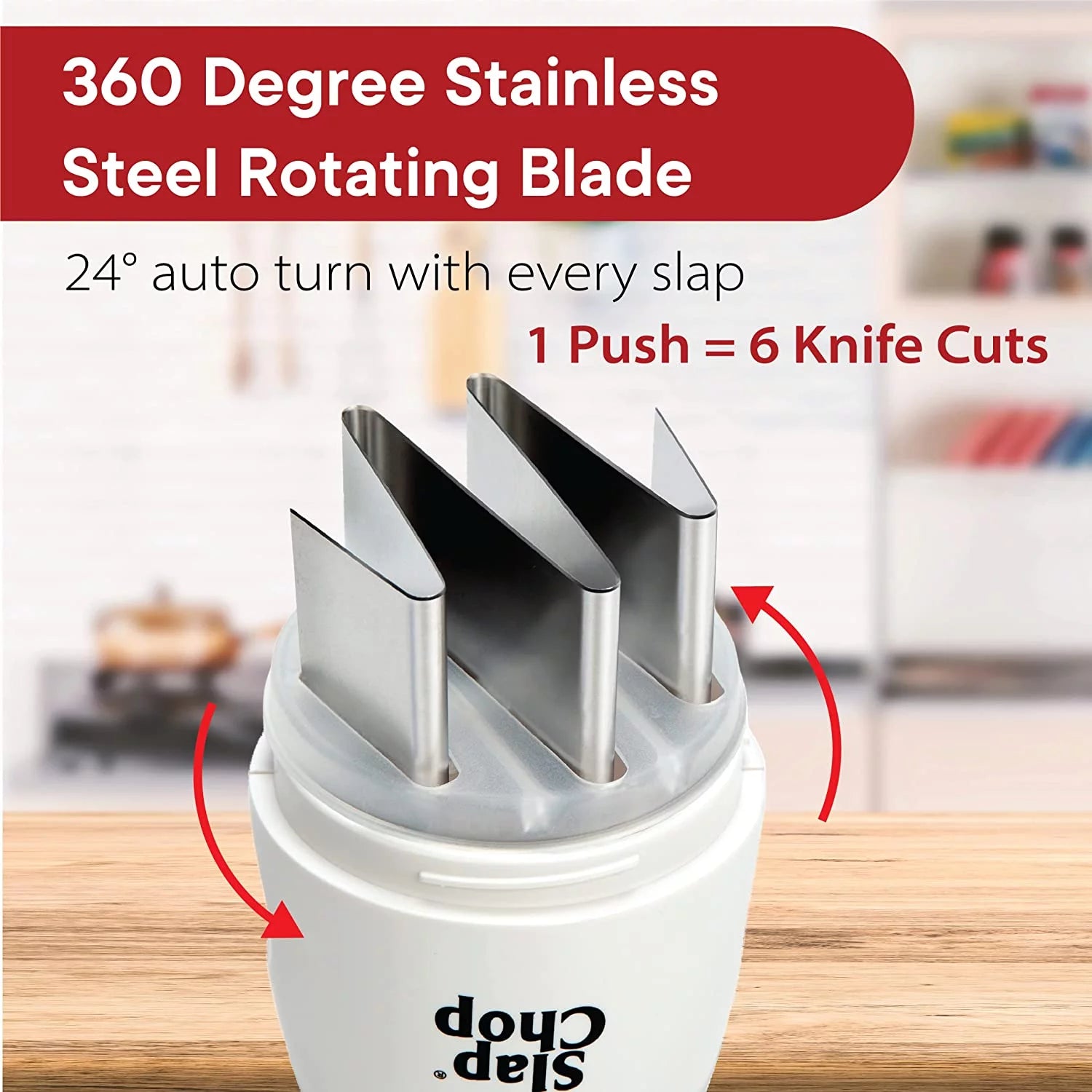 Original Slap Chop Slicer with Japanese Blades, Vegetable Chopper for Salads E646810