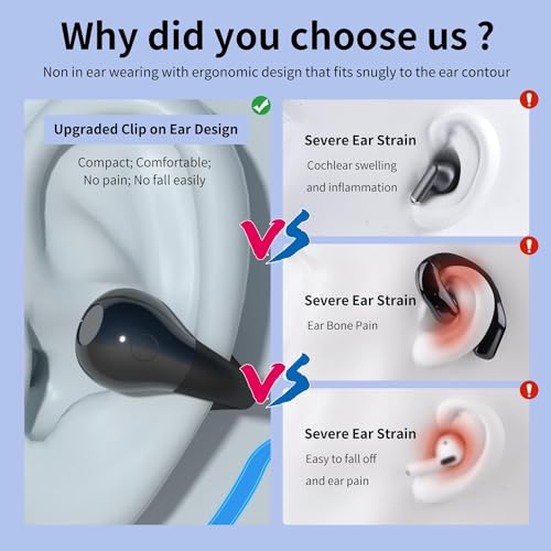 Open Ear Bone Conduction Headphones Bluetooth 5.3 Wireless with Mic G81520