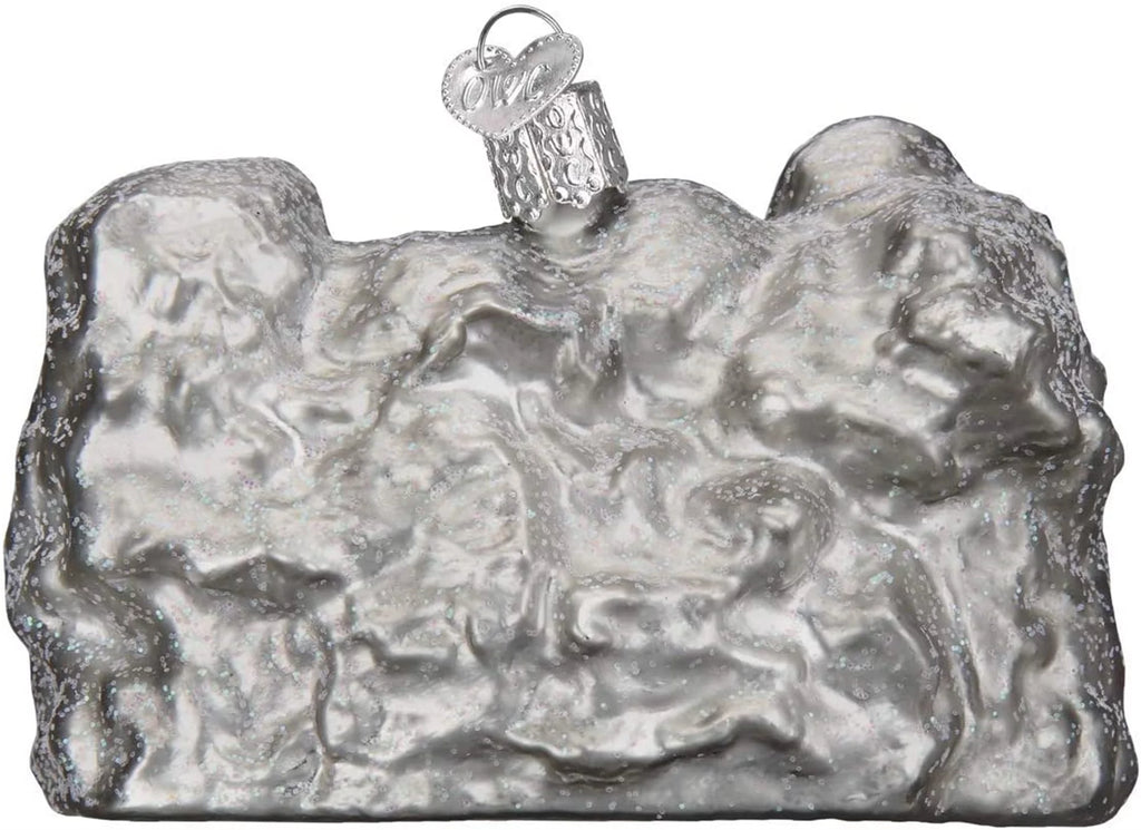 Old World Christmas Glass Blown Ornament Mount Rushmore with Gift Box Y537893