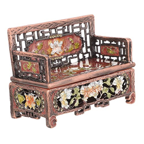 ARTIBETTER 3pcs Metal Ring Miniature Furniture Ornament Storage Box L2751