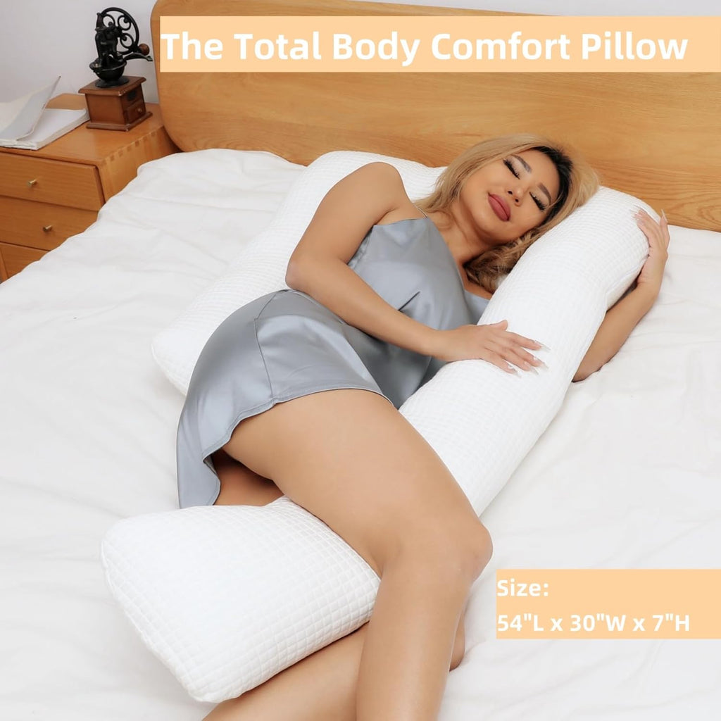 Full Body Pillow for Adults for Side and Back Sleepers, White C939330