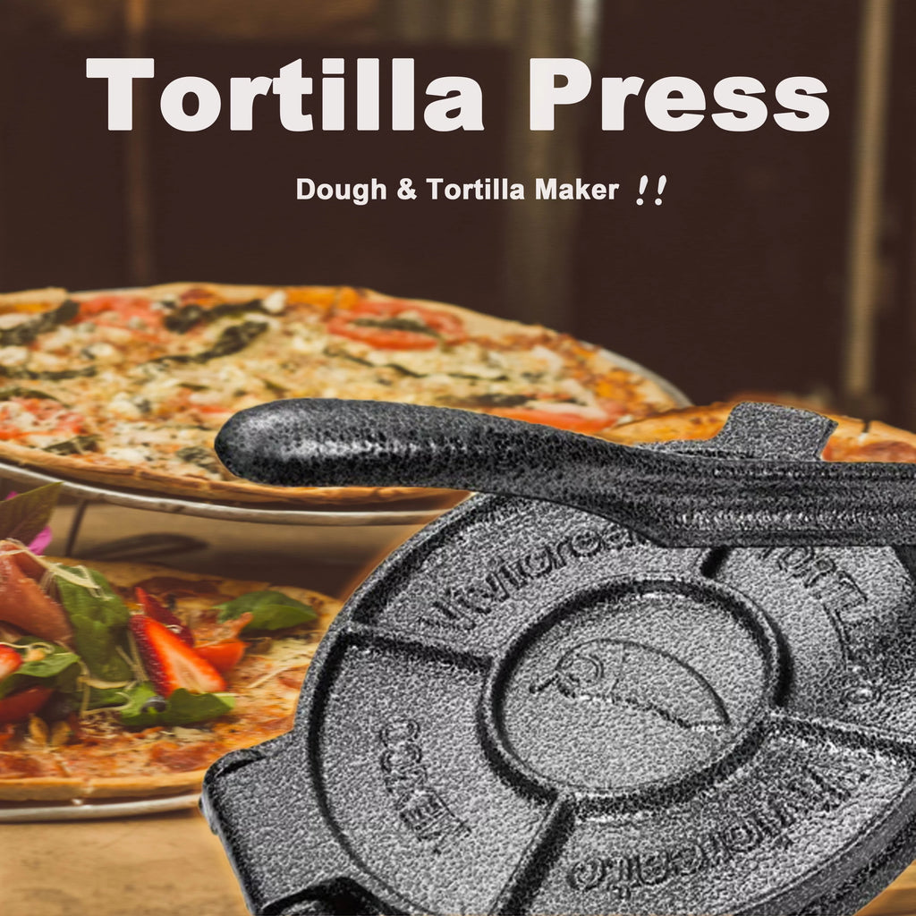 GOLDDOMUS 7.5 inch Tortilla Press, Grey M621478