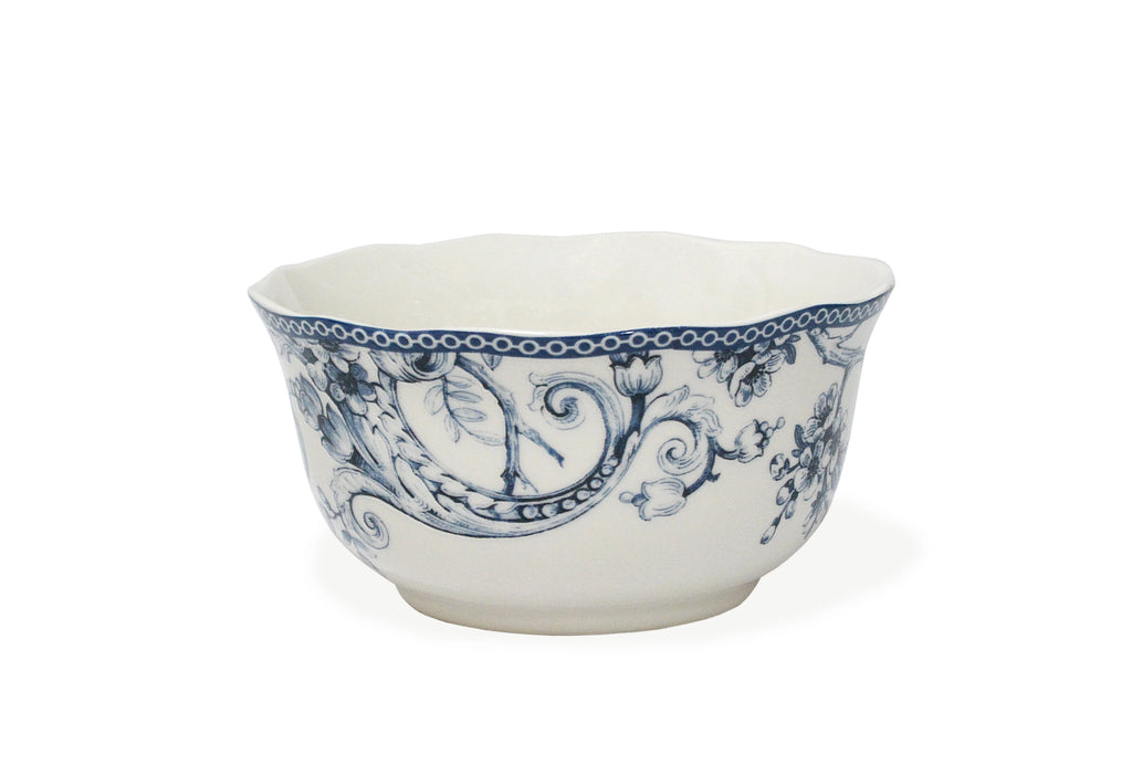 Adelaide Square Porcelain Dinnerware Set, 16-Piece, Blue Toile L8505