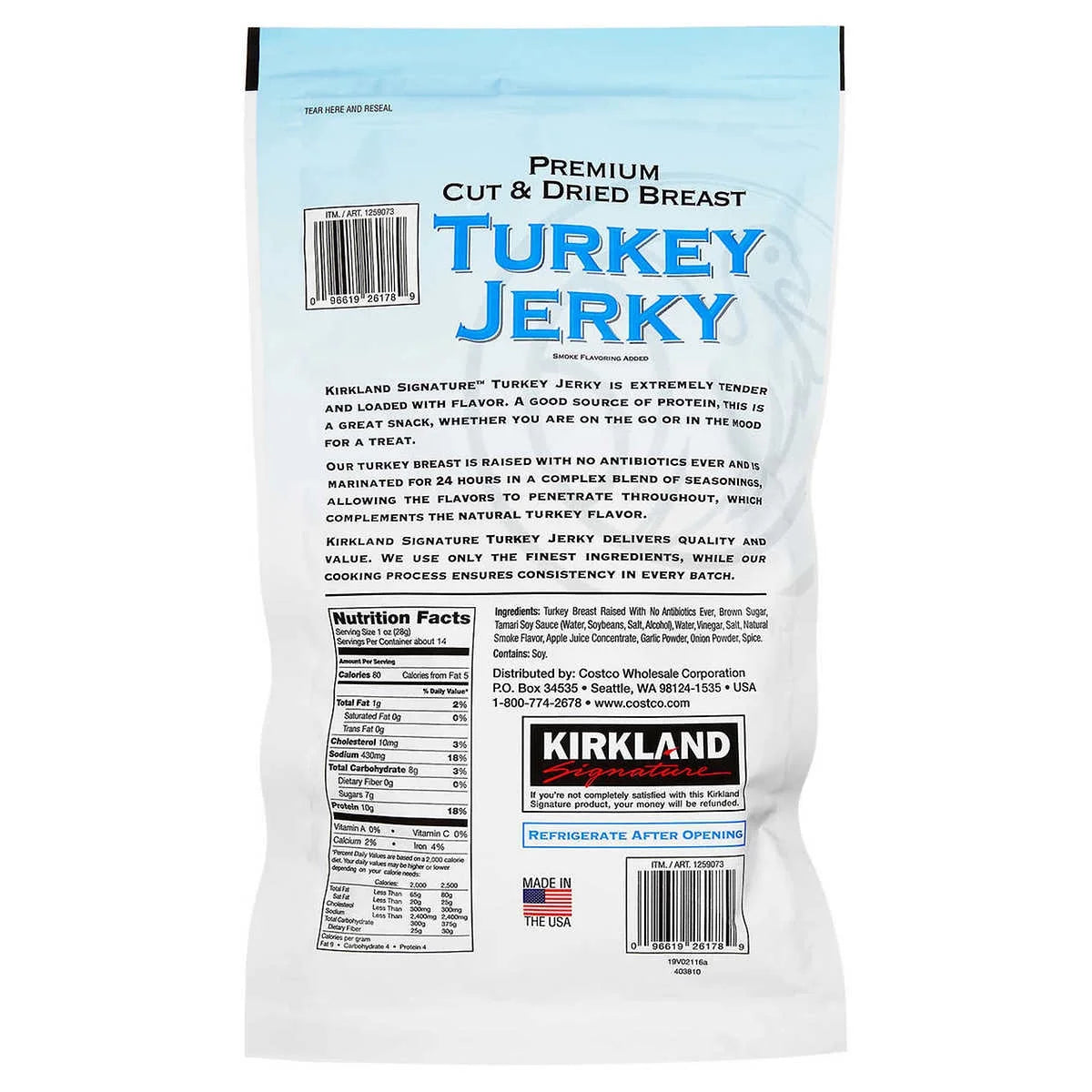 Kirkland Signature Turkey Jerky, 13.5 oz C837