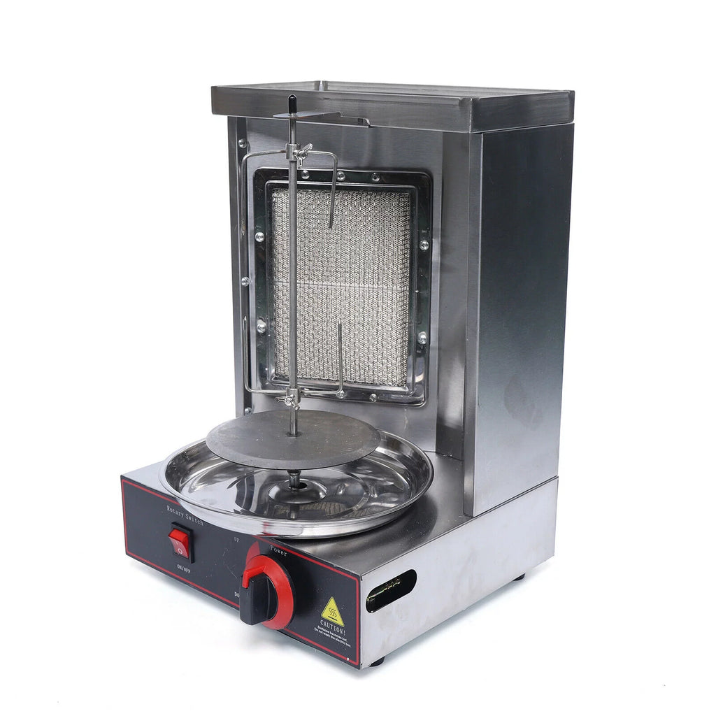 Gas Grill Meat Machine BBQ Rotisserie Oven Smokeless Vertical Broiler 110V LPG J55224