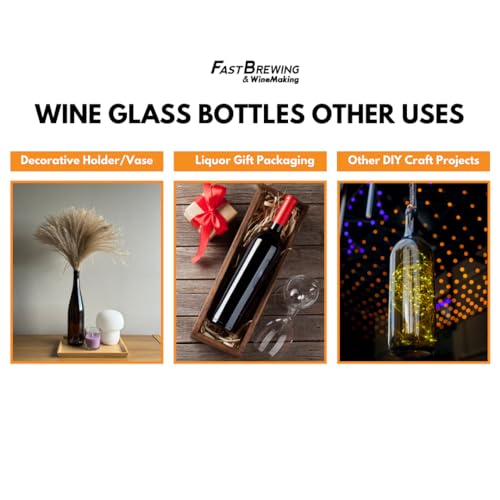 FastRack W5 12 Clear Bordeaux Wine Bottles 750 ml D178771