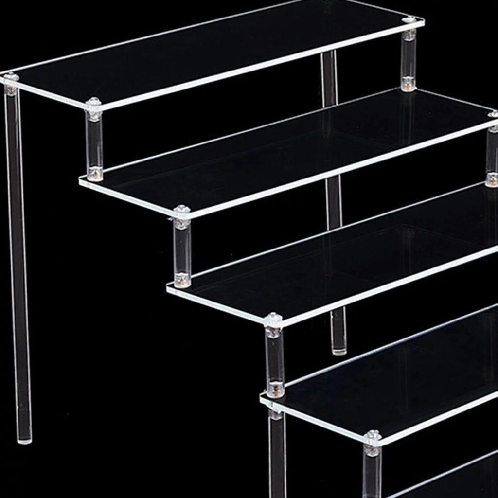 Transparent Acrylic Display Riser Shelf, 5 Tier E11517