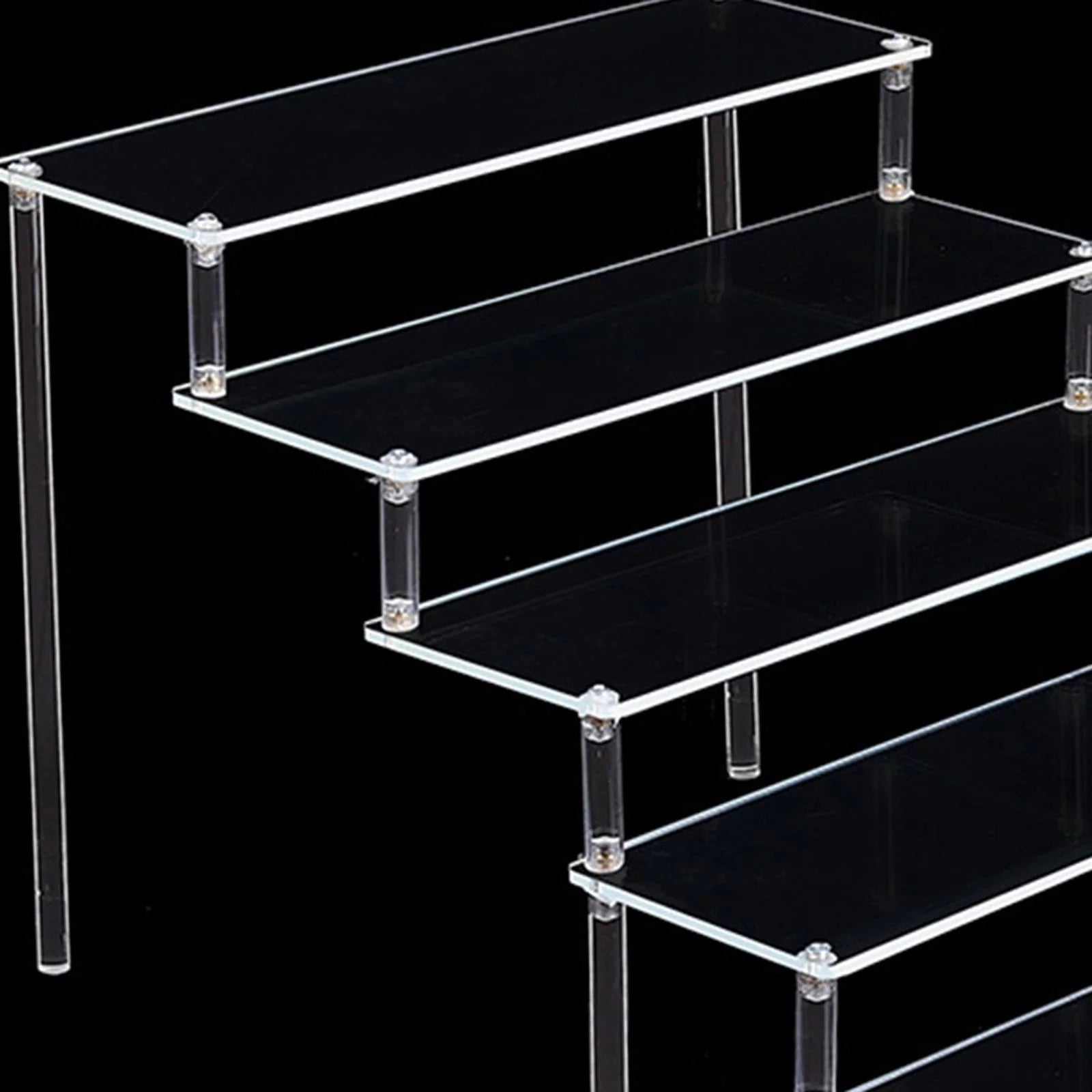 Transparent Acrylic Display Riser Shelf, 5 Tier E11517