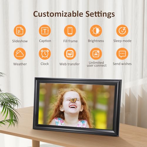 WiFi Digital Picture Frame 10.1 Inch IPS HD Cloud Smart Photo Frame S948601