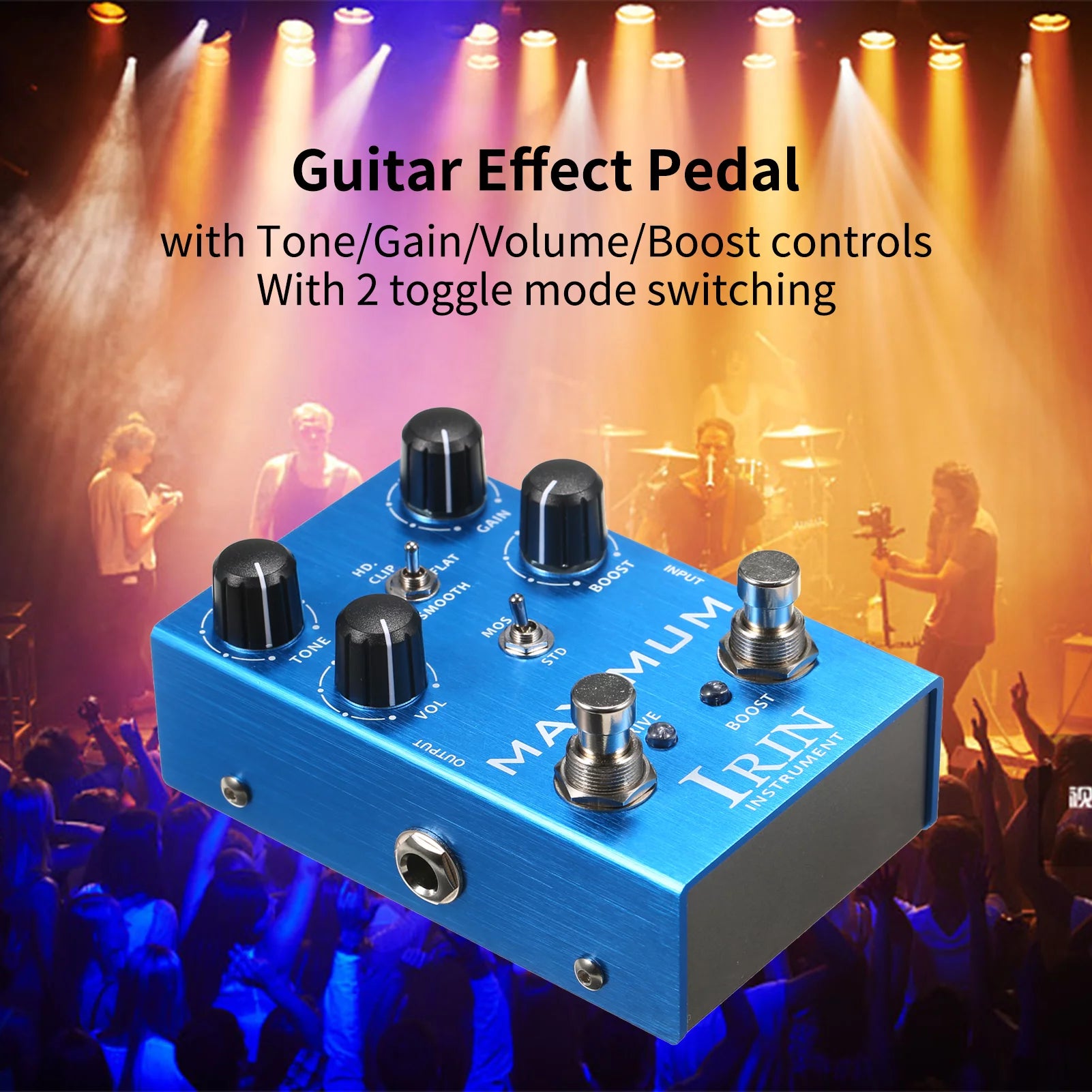 OWSOO Overdrive Guitar Effect Pedal with Toggle Mode Switch W978