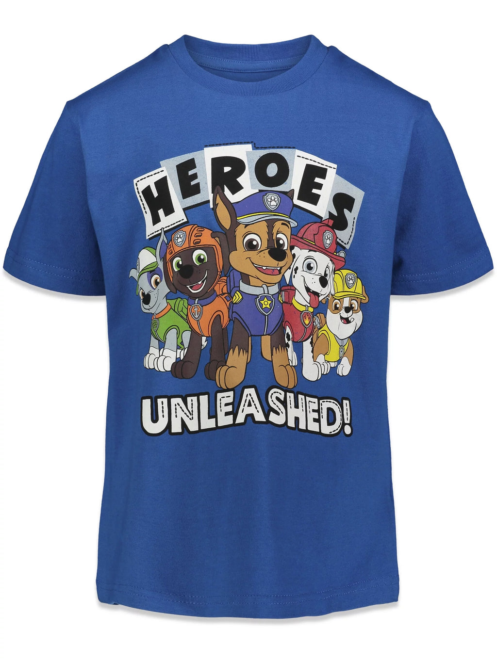 Paw Patrol Chase Marshall Rubble 4 Pack T-Shirts Toddler to Big Kid D576968