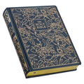 KJV Holy Bible, Large Print Note-taking Bible, Faux Leather Hardcover - King James Version, Navy w/Gold Floral (KJV Note Taking Bible)