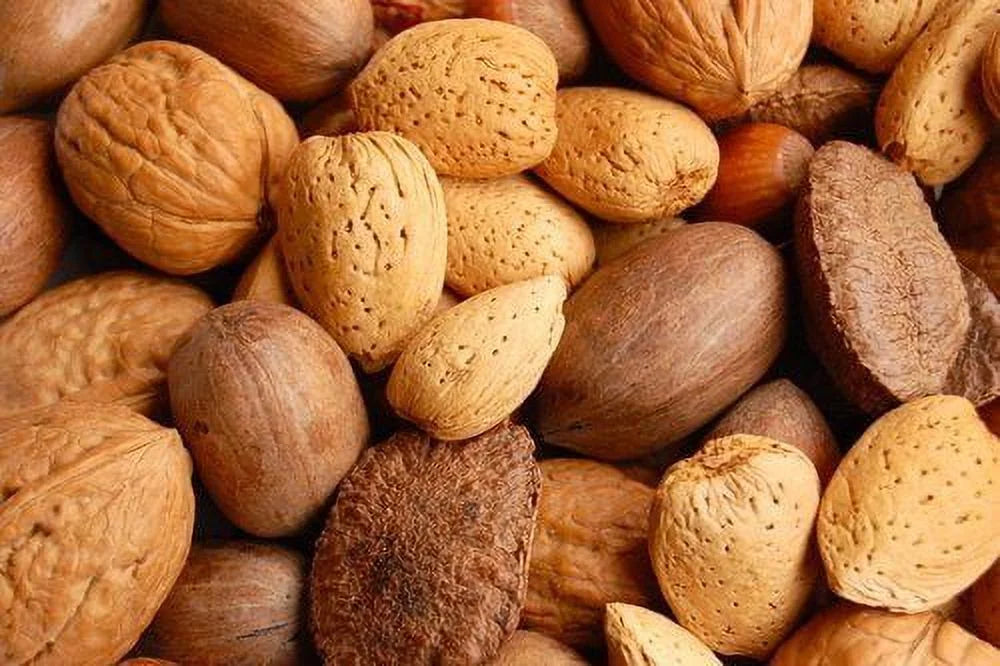 California Fresh Raw In-shell Whole Mixed Nuts 4 LB