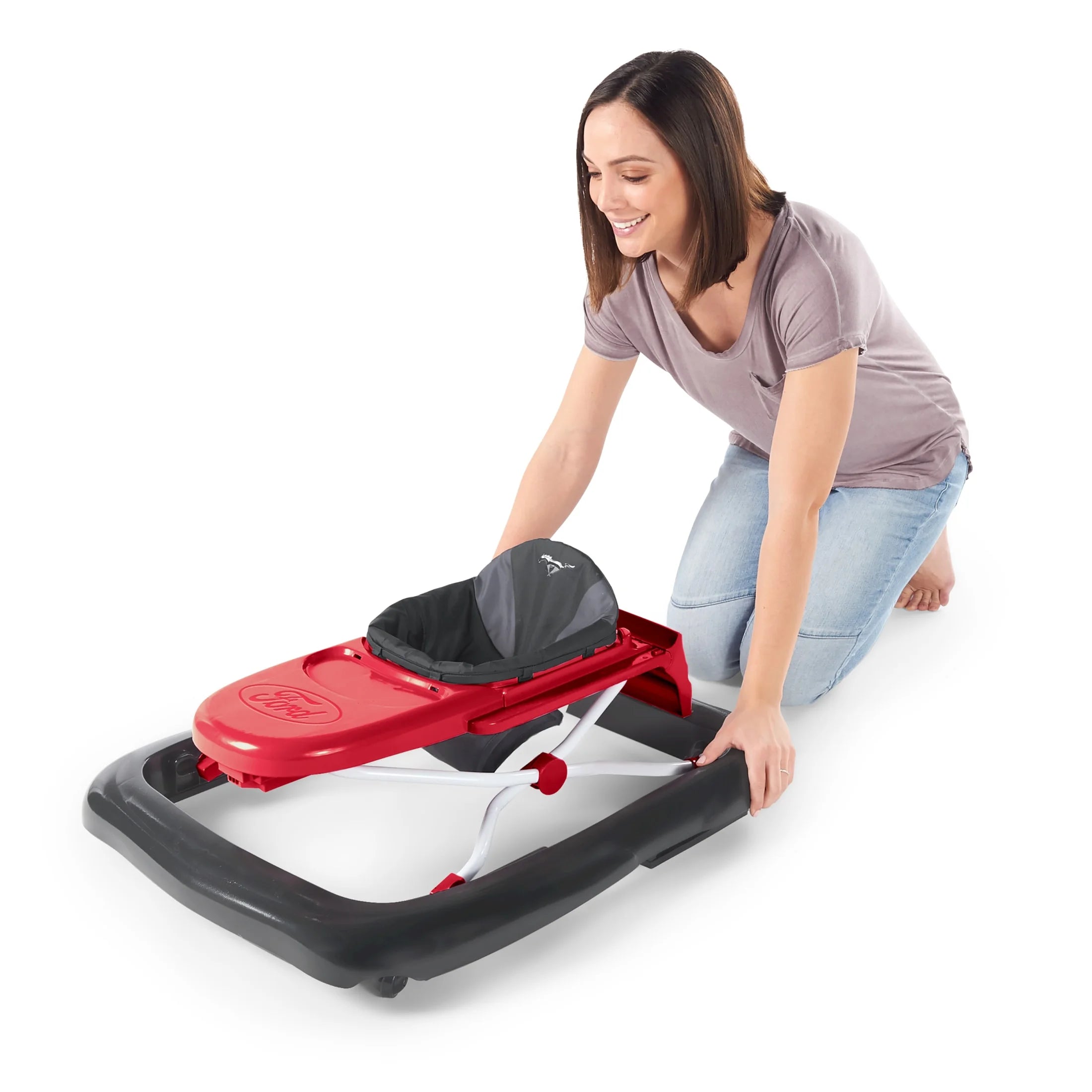 Bright Starts 4-in-1 Adjustable Baby Walker with Removable Steering Wheel L216763