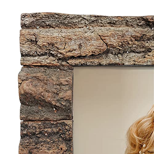 Rustic Wood Picture Frame with Real Bark, 8x10 P814