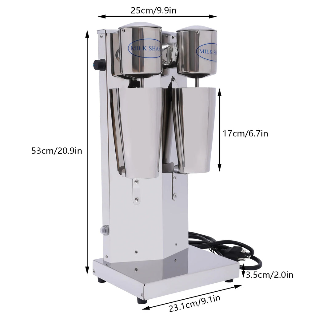 Double Head Commercial Milkshake Machine Ice Cream Mixer H826