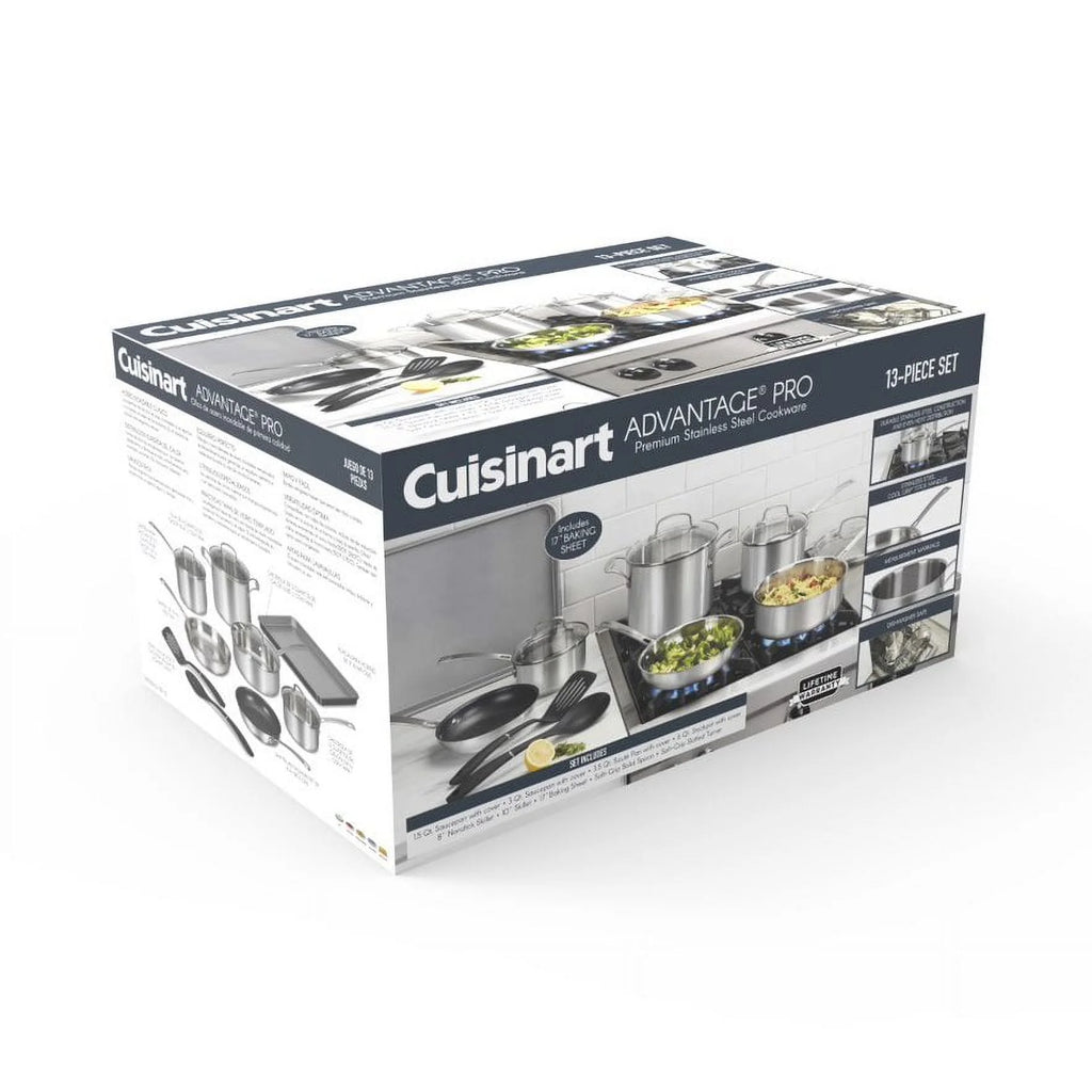 Cuisinart Advantage Pro Stainless-Steel Cookware 13-Piece Set O245