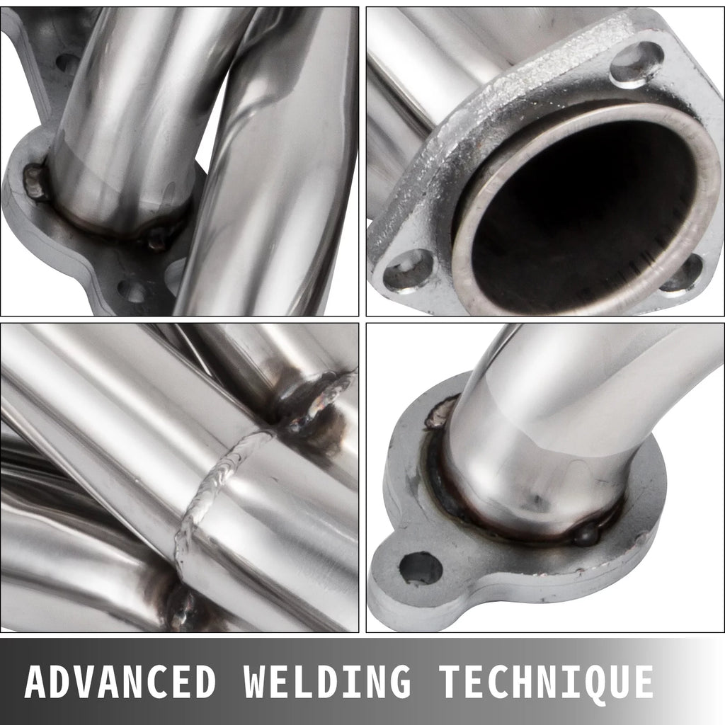 VEVOR Exhaust Header Set 1 3/4" Stainless Steel for Chevy LS1 LS2 LS3 F58712
