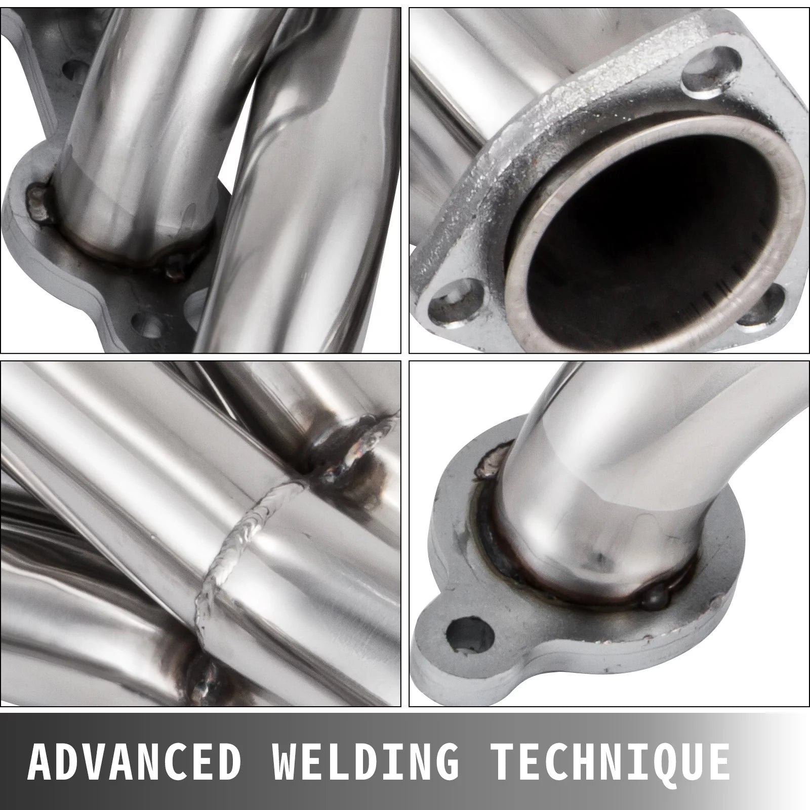 VEVOR Exhaust Header Set 1 3/4" Stainless Steel for Chevy LS1 LS2 LS3 F58712