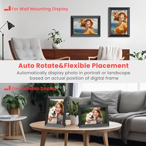 Frameo 10.1 Inch WiFi Digital Picture Frame with HD Touch Screen D28251