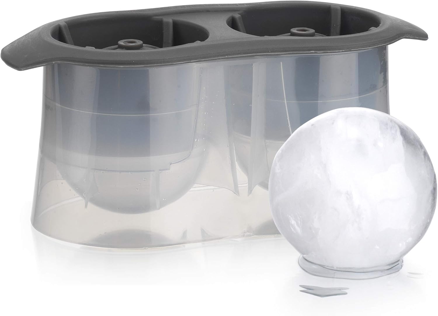 Godinger Dublin Collection Old Fashioned Whiskey Glasses with Ice Ball Mold, Set of 2 X239