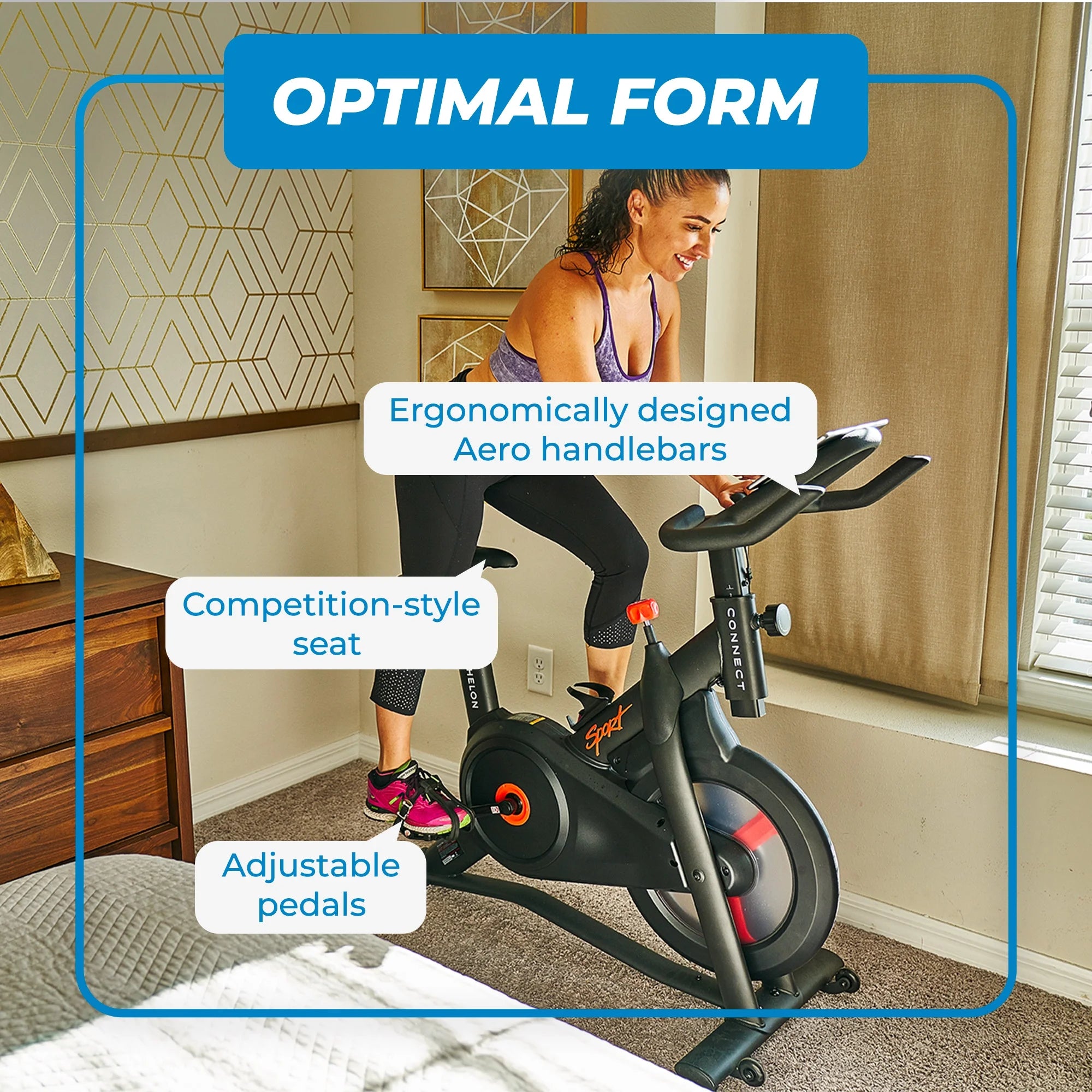 Echelon Connect Sport Indoor Cycling Exercise Bike O80657
