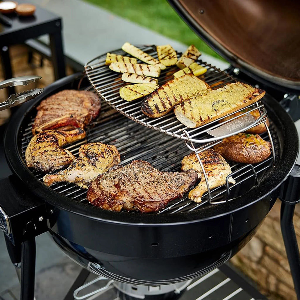 Weber Summit Kamado E6 Charcoal Grill with Stainless Steel Lid, Black E91220