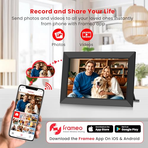 Frameo 10.1 Inch WiFi Digital Picture Frame with HD Touch Screen D28251