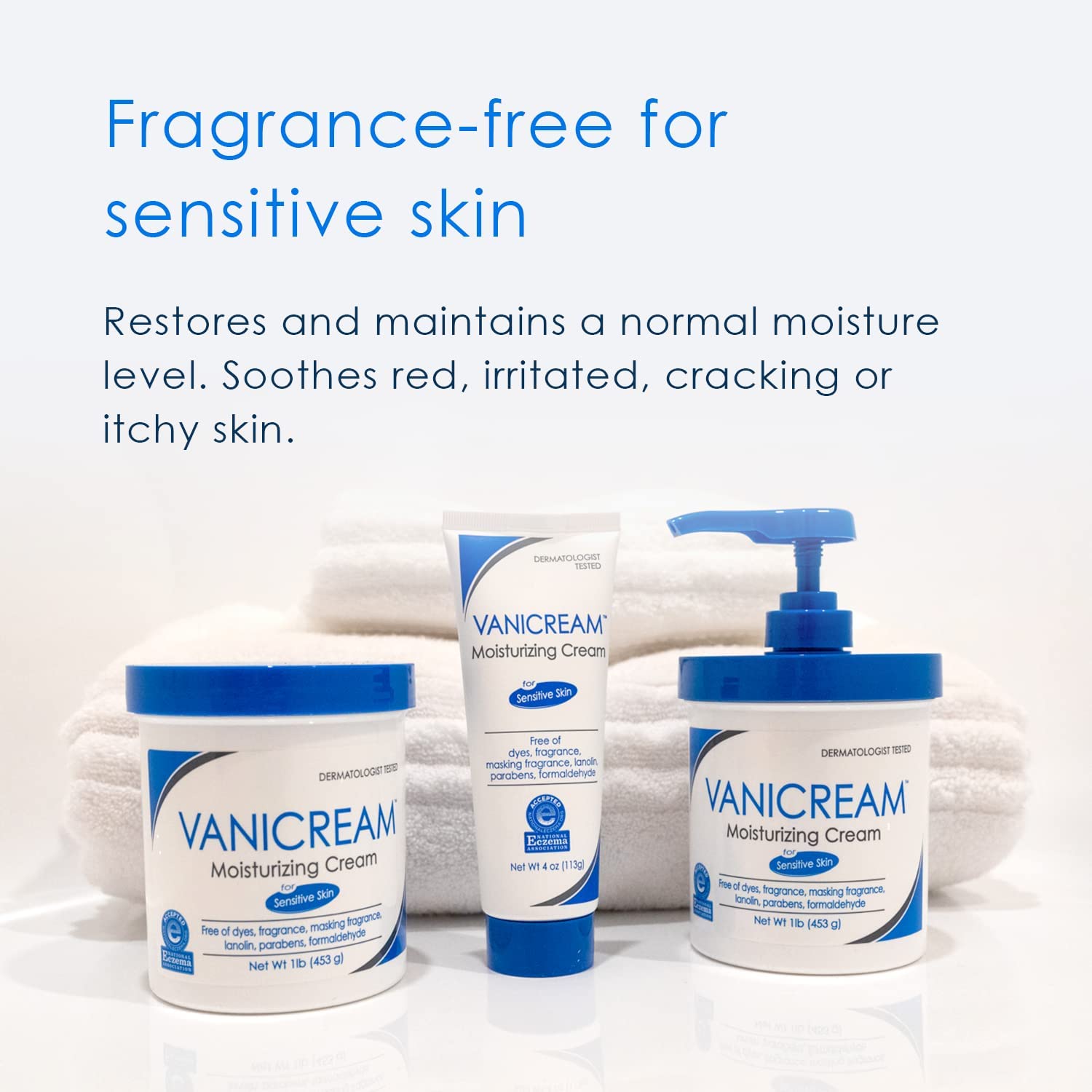 Vanicream Moisturizing Skin Cream 16 oz with Pump Dispenser J7227