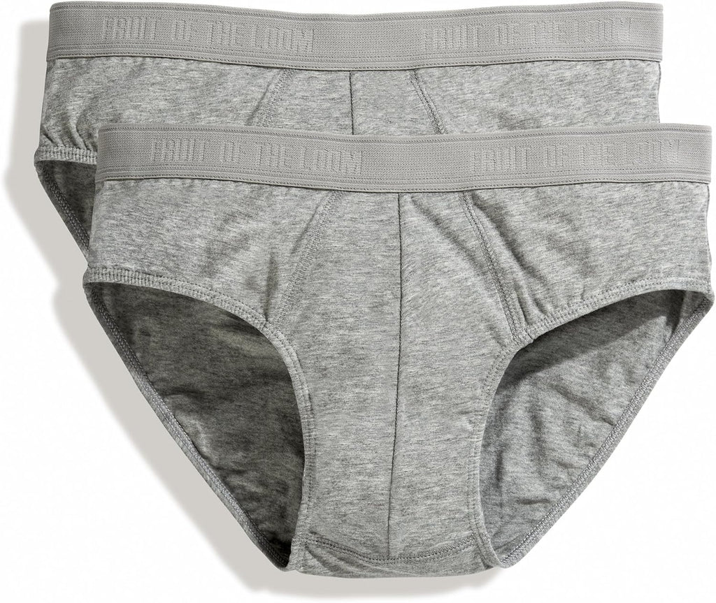 Fruit of the Loom Men's Classic Sport Briefs 2-Pack White R53225