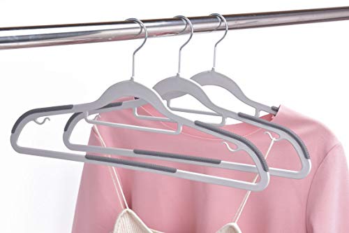 Quality Hangers Plastic Clothes Hangers 50 Pack with Swivel Hooks A162362