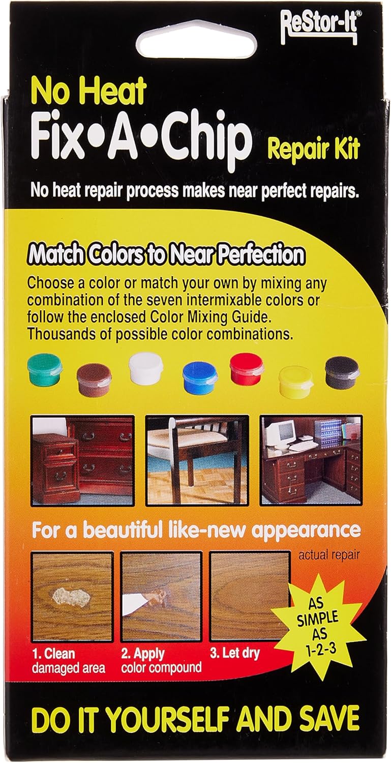 Master Manufacturing Restor-It Fix A Chip Kit Laminate Countertop Repair, 7 Paints, Multicolor P5713