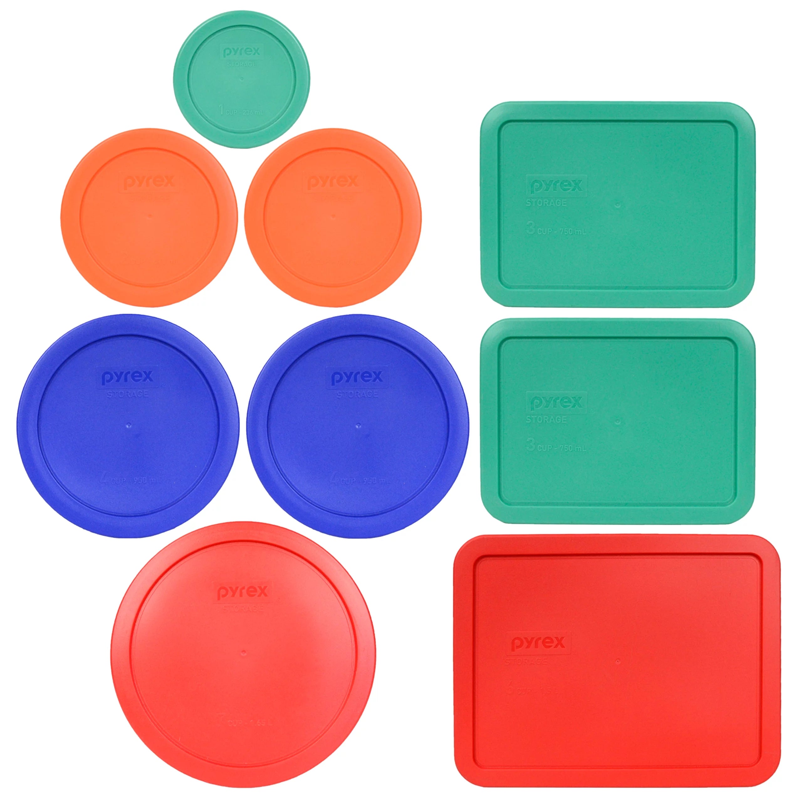 Pyrex 7202-PC, 7200-PC, 7201-PC, 7210-PC, 7211-PC, 7402-PC Replacement Lids