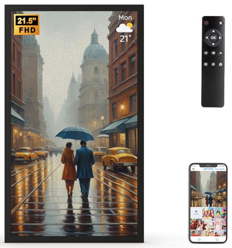 WiFi Digital-Picture-Frame 10.1" Electronic Photo-Frame - 16GB, IPS Touch Screen, Motion Sensor, Auto-Rotate, Instantly Sharing Photo Video Via App, Email, Free Cloud, Personalized Gift for Boyfriend