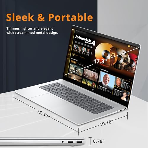 HP Envy Laptop 17.3" FHD Touchscreen, Intel Core i7, RTX 3050, 64GB RAM, 1TB SSD, Windows 11 X9888