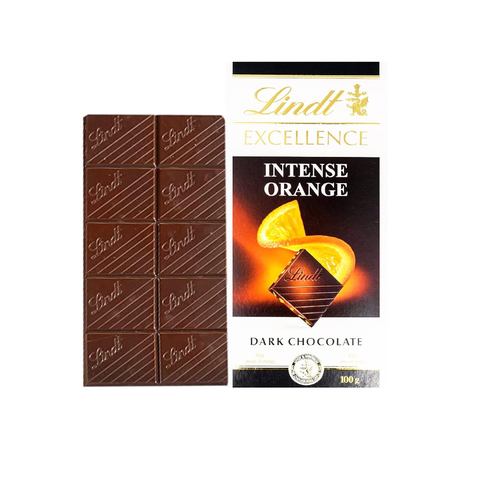 Lindt Excellence Orange Intense Dark with Almonds 100g R637