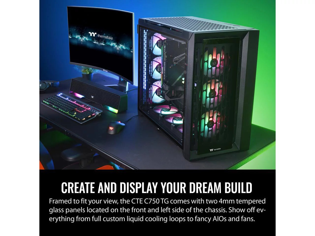 Thermaltake CTE C750 TG ARGB E-ATX Full Tower with 3x140mm Fans W13948